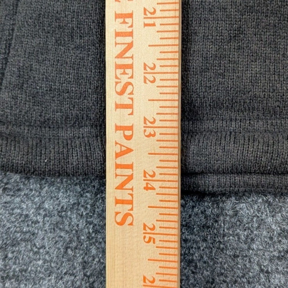 The North Face Womens XS Full Zip Fleece Jacket Charcoal Gray Sherpa Collar Logo - Picture 9 of 12